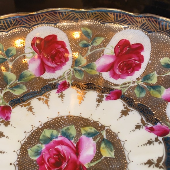 Hand Painted Pink, Rose and Gold Nippon Fine China bowl - Picture 4 of 6